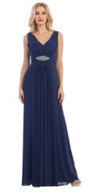 May Queen - Sleeveless Ruched Panel A-line Long Dress