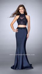 Gigi - Regal Embroidered High Illusion Mermaid Evening Gown 24408