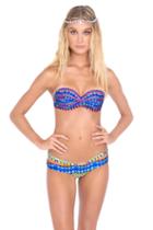 Luli Fama - Tribal Beach Sandy Buns Minimal Cover Bottom In Multicolor