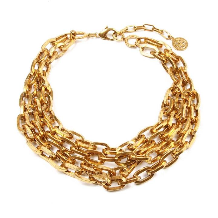 Ben-amun - Twisted Gold Chain Link Necklace