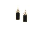 Tresor Collection - 18k Yg Earring With Champagne Diamond & Black Spinnel