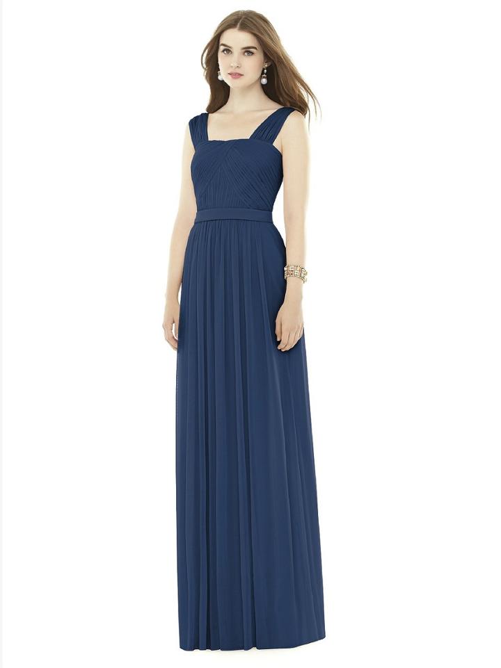 Alfred Sung - D718 Bridesmaid Dress In Midnight