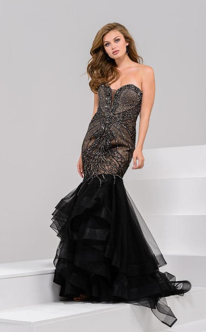 Jovani - 36994 Plunging Sweetheart Mermaid Dress