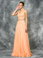 Colors Dress - 1699 Embellished Halter A-line Gown