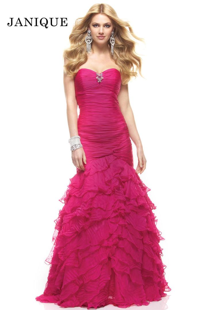 Janique - Strapless Fitted Mermaid Long Gown Ja1363