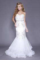 Shail K - 33918 Elegant Strapless Embellished Evening Gown