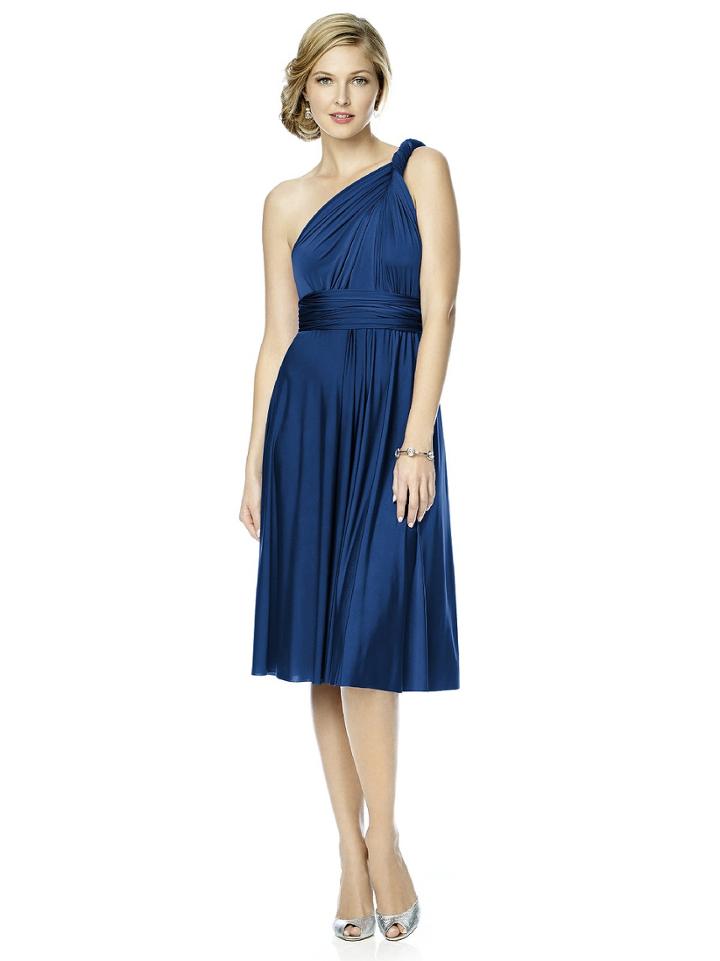 Dessy Collection - Mj-twist1 Dress In Estate Blue