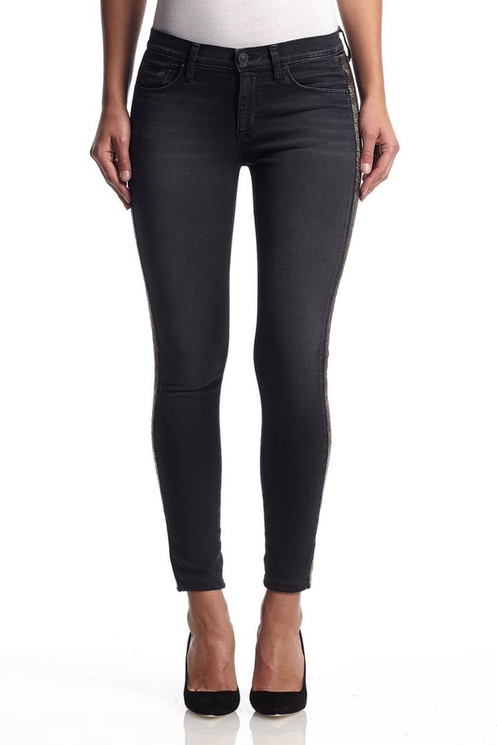 Hudson Jeans - Wma4131din Luna Midrise Ankl Super Sk Insrt In Cosmonaut Grey
