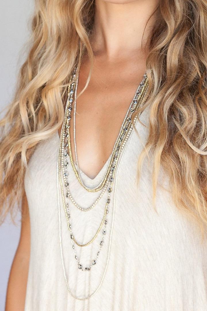 Heather Gardner - 6 Layer Bohemian Black Diamond Necklace