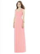Alfred Sung - D718 Bridesmaid Dress In Apricot