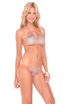 Luli Fama - Fuego Divino Key Hole Halter Top In Multicolor (l440294)
