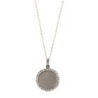 Ashley Schenkein Jewelry - Diamond Disc With Diamond On Border