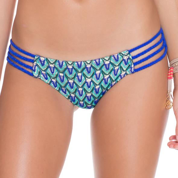 Luli Fama - Braided Lo-rise Hipster Bottom In Electric Blue (l47057b)