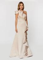 Ashley Lauren - 1066 Asymmetrical Ruffle Evening Dress