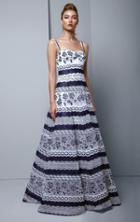 Beside Couture By Gemy - Bc1344 Two Tone Lace Semi-sweetheart Dress