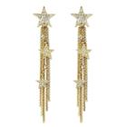 Ben-amun - Rock Star Crystal Gold Tassel Drop Earrings