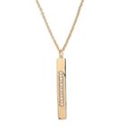 Rachael Ryen - Vertical Pave Bar Necklace Gold