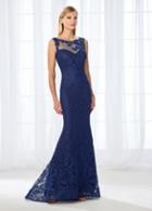 Cameron Blake - 118671 Illusion Lace Bateau Evening Dress