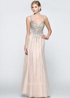 Bg Haute - G3503 Dress In Champagne