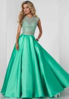Tiffany Homecoming - 46136 Embellished Two-piece Mikado Ballgown