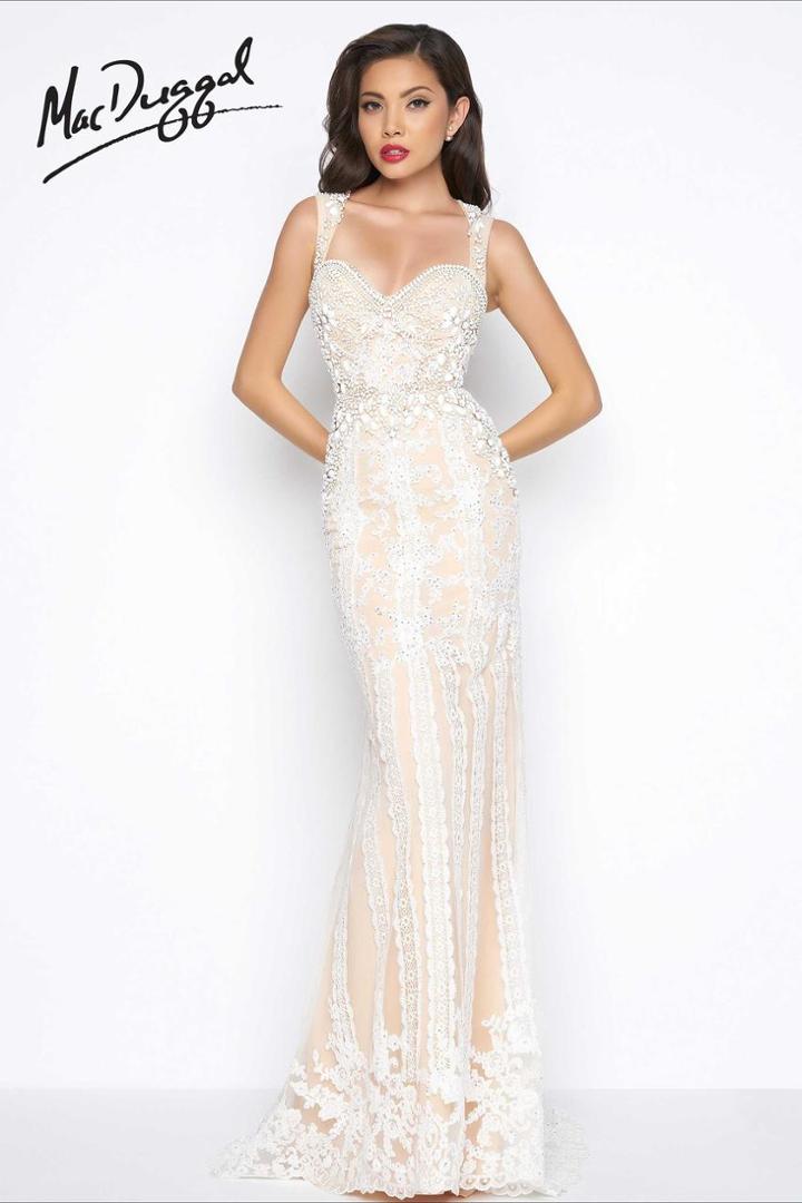 Mac Duggal - Black White Red Style 62707r