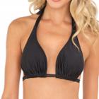 Luli Fama - D-cup Triangle Halter In Black (l176073)