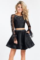 Rachel Allan Short - 4561 Two-piece Mikado Cocktail Dress