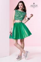Alyce Paris Homecoming - 4437 Dress In Emerald Nude