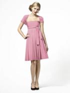 Dessy Collection - Lbtwist Dress In Sea Pink