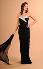 Daymor Couture - Strapless Ruched Evening Gown 612