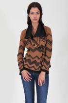 Goddis - Malik Chevron Knit Jacket In Fairmont