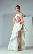Saiid Kobeisy - 3152 Strapless Embroidered Floral Gown