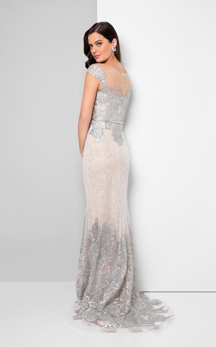 Terani Evening - Bedazzled Portrait Mermaid Dress 1713m3505
