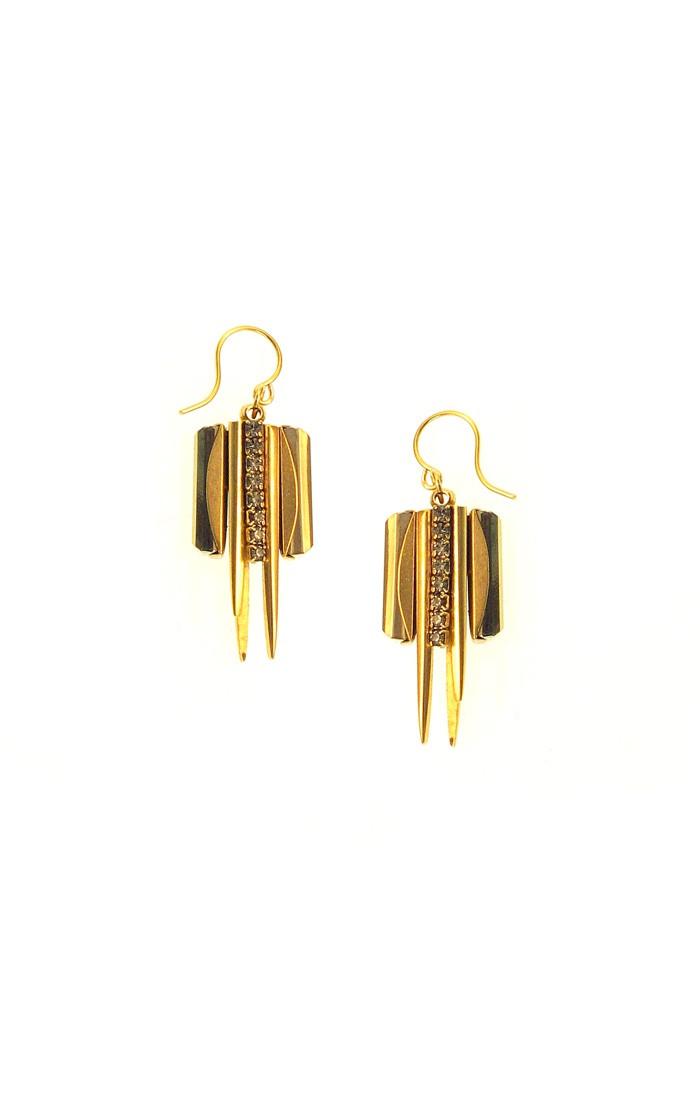 Elizabeth Cole Jewelry - Win Earrings Golden Neutral