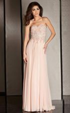 Clarisse - M6229 Embellished Sweetheart Column Dress