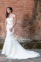 Milano Formals - Aa9308 Embellished Strapless Sweetheart Wedding Gown