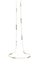 Tresor Collection - Blue Sapphire Smooth Long Necklace In 18k Yellow Gold F7107bs