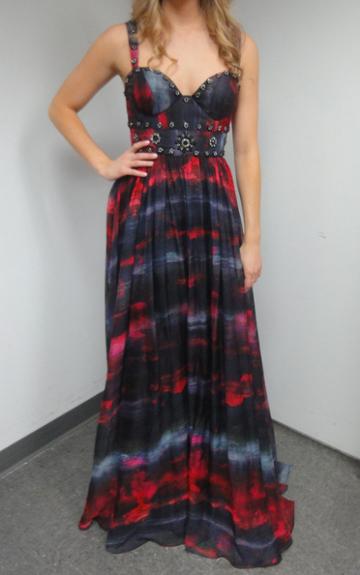 Jovani - Long Printed Dress 42717