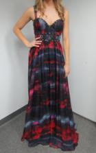 Jovani - Long Printed Dress 42717