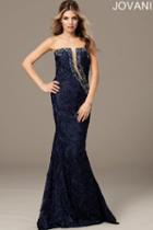 Jovani - Stunning Strapless Evening Gown With Ruched Bodice 93196