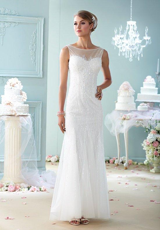 Enchanting By Mon Cheri - 215113 Crystal Beaded V Back Bridal Gown
