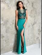 Nina Canacci - 8112 Dress In Green/black