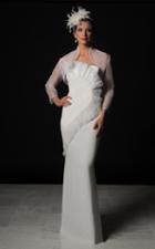 Daymor Couture - Ruffled Bodice Evening Gown With Bolero Jacket 501