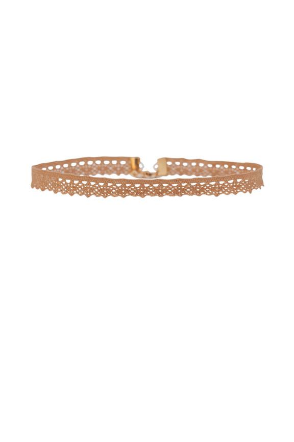 Heather Gardner - Aster Lace Choker In Gold