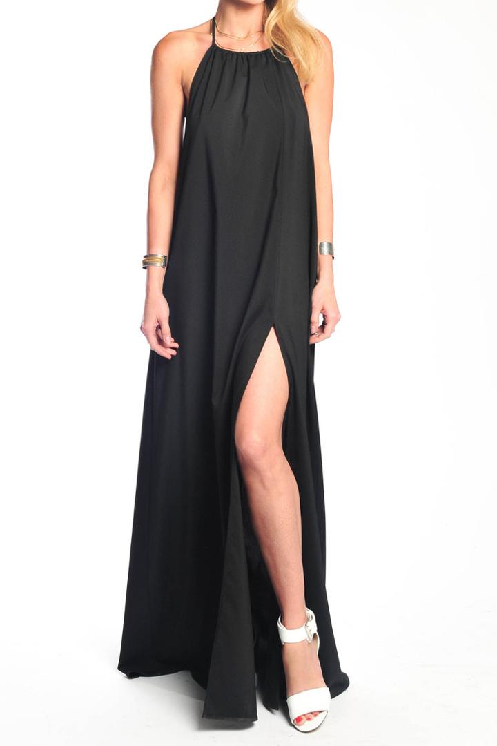 Donna Mizani - Halter Gown In Black