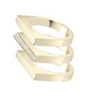 Bonheur Jewelry - Alexis Pave Gold Ring Set