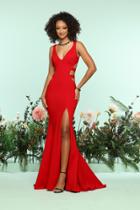 Zoey Grey - 31149 Side Cutouts Fitted Evening Dress