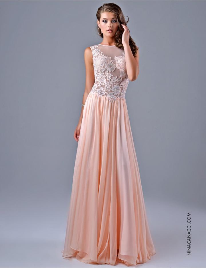 Nina Canacci - 7111 Dress In Peach