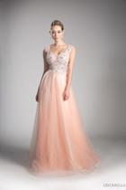 Cinderella Divine - Embellished Scoop Neck A-line Dress