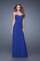 La Femme - 20698 Pleated Sweetheart A-line Dress